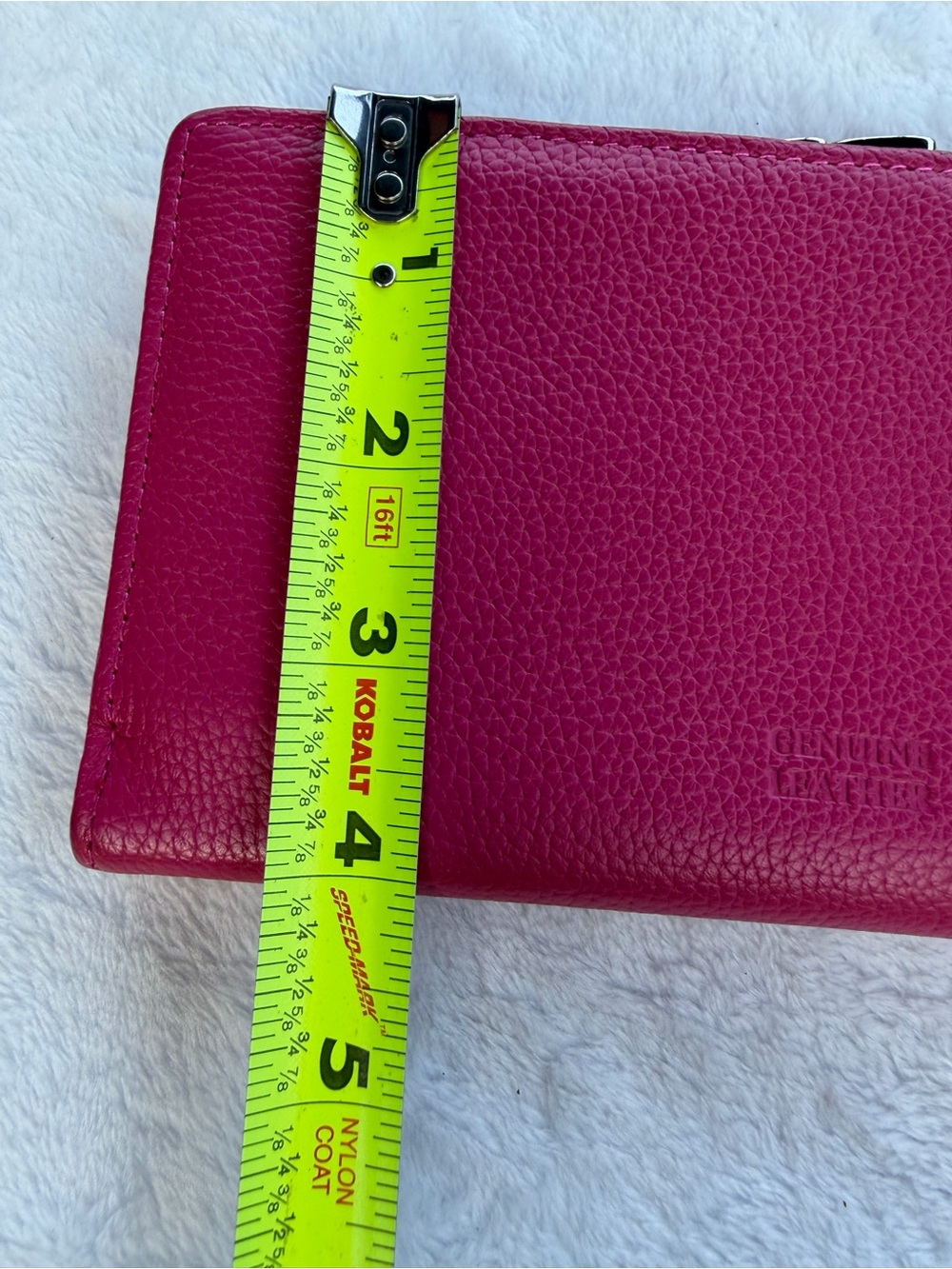 Genuine Leather Pink Womens Wallet- Read - Picture 8 of 8